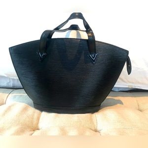 Louis Vuitton Saint Jacques Black Epi Tote